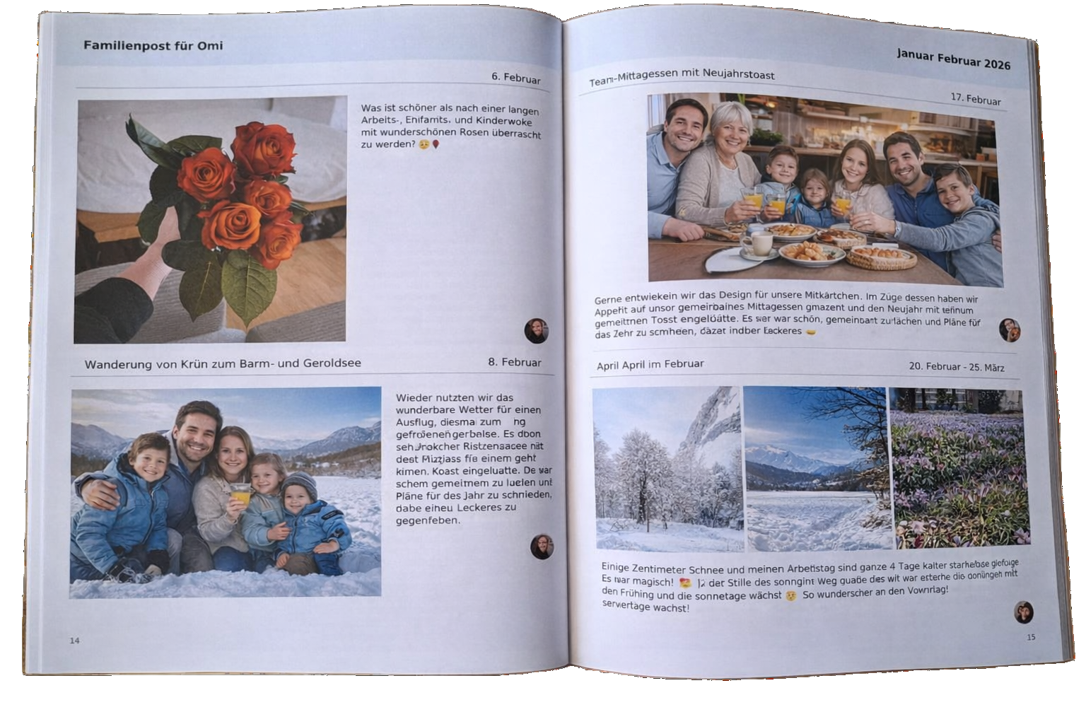 Notaly Familienzeitung – aufgeschlagen